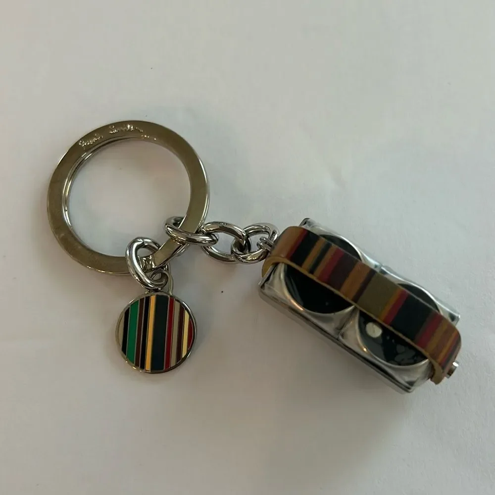 NWOT Paul Smith Vintage Dice Leather Keychain Fob